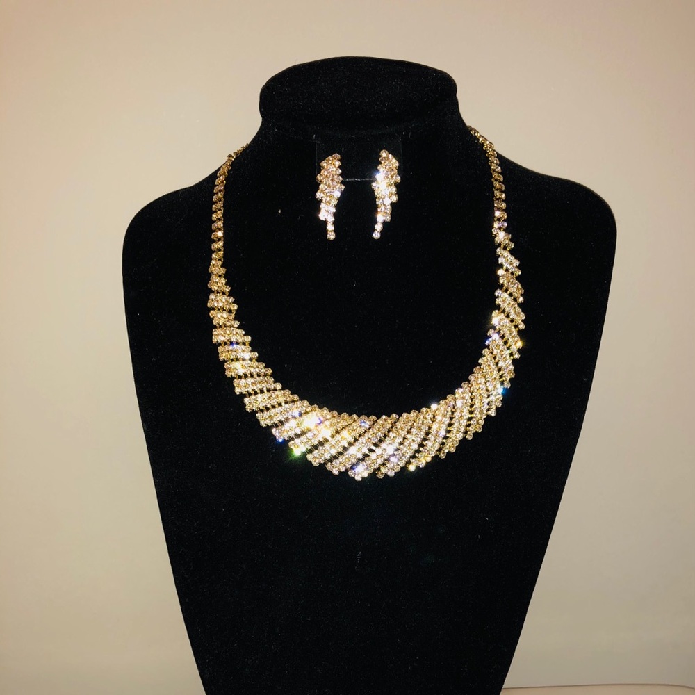 Rhinestone Jewelry Set